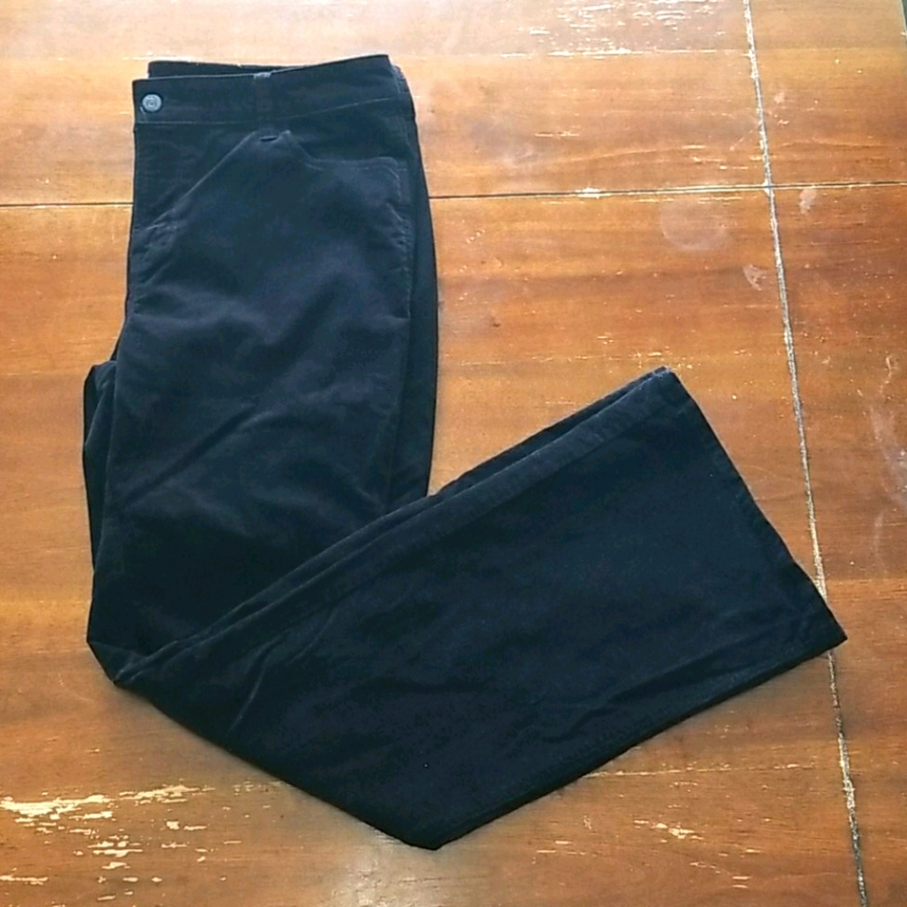 Old Navy black flare corduroy pants